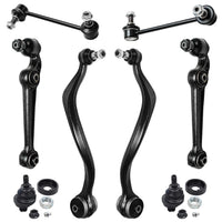 Detroit Axle - 8pc Front End Suspension Kit for Ford Fusion Mercury Milan Lincoln MKZ, Lower Rearward Forward Control Arms with