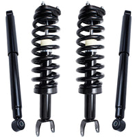 Detroit Axle - 4WD Struts Shocks for 2006 2007 2008 Dodge Ram 1500 Complete 2 Front Struts with Coil Spring 2 Rear Shock Absorbe