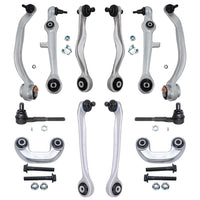 Detroit Axle - 12pc Front End Suspension Kit for Audi A4 A6 Quattro Volkswagen Passat, Upper & Lower Control Arms w/Ball Joint O