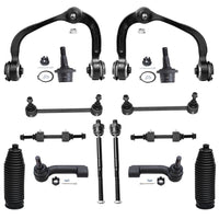 Detroit Axle - Front End 14pc Suspension Kit for Ford 2007-2014 Expedition Lincoln Navigator [2WD; 4WD], 2 Upper Control Arms 2