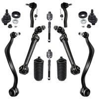 Detroit Axle - 12pc Front End Kit for 2007-2012 Ford Fusion Lincoln MKZ, 2007-2009 Mercury Milan, Lower Forward & Rearward Contr