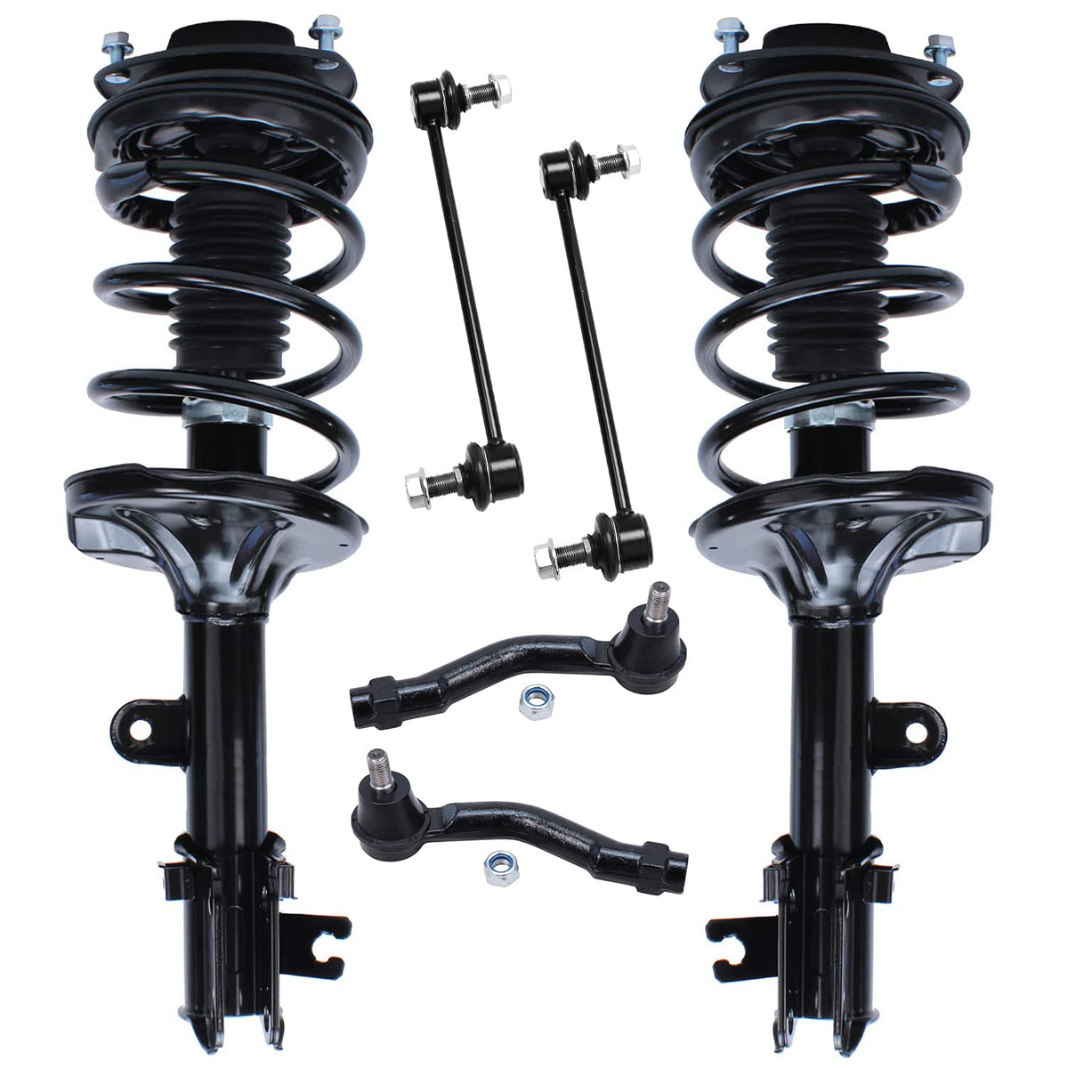 Detroit Axle - Front Struts Kit for 2005-2009 Hyundai Tucson 2005-2010 Kia Sportage 2 Ready Suspension Struts w/Coil Spring Asse