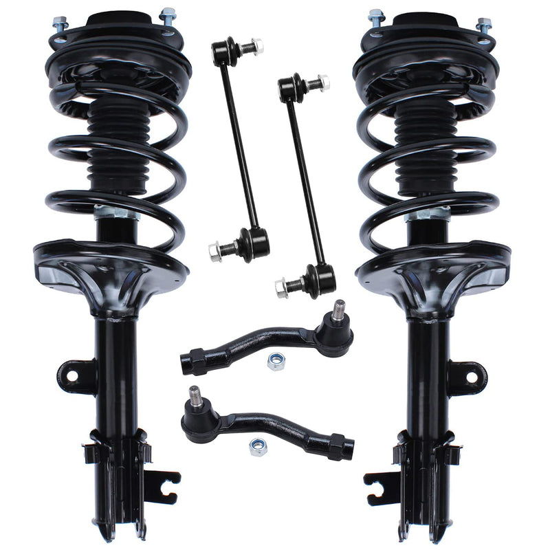 Detroit Axle - Front Struts Kit for 2005-2009 Hyundai Tucson 2005-2010 Kia Sportage 2 Ready Suspension Struts w/Coil Spring Asse