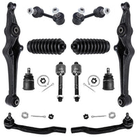 Detroit Axle - 12pc Front End Suspension Kit for 1998-2002 Honda Accord 1999-2003 TL 2001-2003 CL 2 Lower Control Arms 2 Lower B
