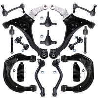 Detroit Axle - Front End 16pc Suspension Kit for 2006 2007 2008 Hyundai Sonata, 4 Control Arms 4 Tie Rods 2 Ball Joints 4 Front