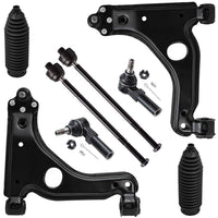 Detroit Axle - 8pc Front End Suspension Kit for Saturn L200 L100 L300 LS LS1 LS2 LW1 LW2 LW200 LW300, 2 Lower Control Arms w/Bal