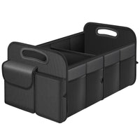 HABOPET Trunk Organizer, Collapsible Waterproof Multi-Compartment Trunk Organizer for SUVs & Sedans, Car Storage with Reinforced