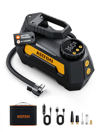 AstroAI H2 Pro Cordless Tire Inflator Portable Air Compressor Fully Upgraded Tire Inflator with DC 12V & Battery Dual Power Supp