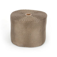Design Engineering Titanium 6 x 100 Exhaust Heat Wrap with Lava Rock Technology - Heat Wrap for Exhaust Pipes, Pliable Exhaust